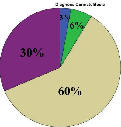 Gambar 5.1. Persentase Distribusi Dermatofitosis 