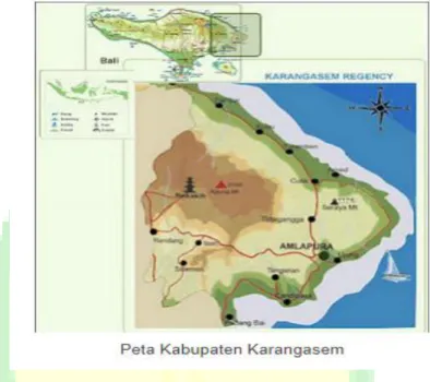 Gambar 1.1 Peta Kabupaten Karangasem 