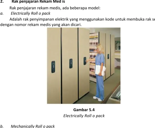 Gambar 5.4  Electrically Roll o pack  b.  Mechanically Roll o pack 