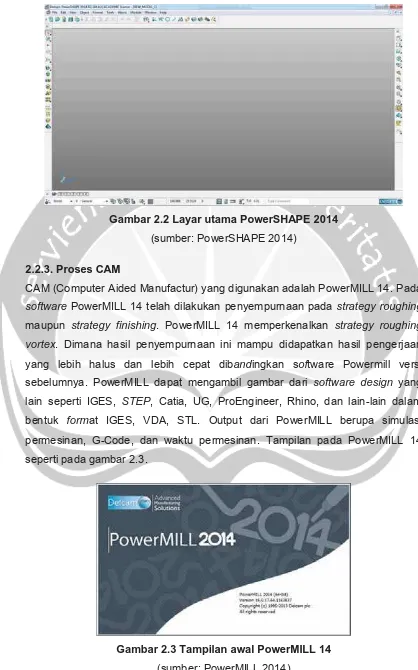Gambar 2.2 Layar utama PowerSHAPE 2014 