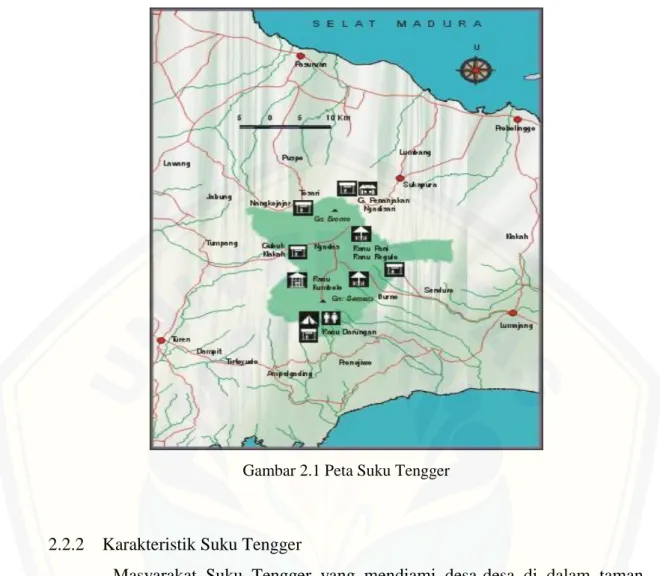 Gambar 2.1 Peta Suku Tengger 