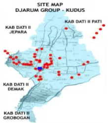 Gambar 2.1 Site Map Djarum Group Kudus dan sekitarnya 