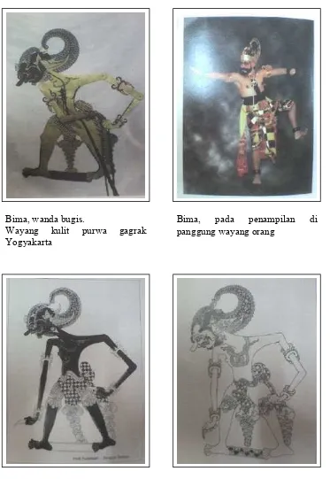 Gambar tokoh Bima pada pewayangan dalam Ensiklopedi Wayang 