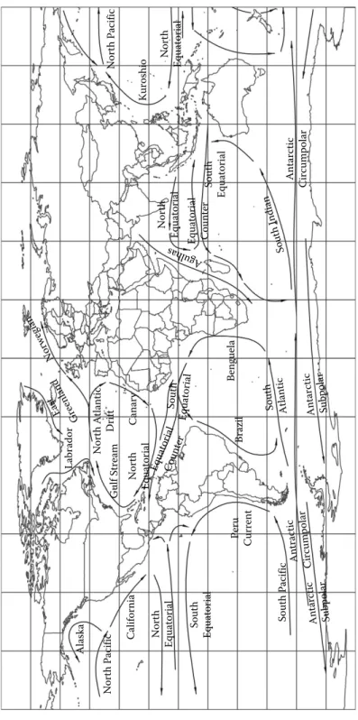 FIGURE 2.12 Ocean currents.