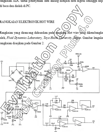 Gambar 2. Rangkaian elektronik Hot wire 
