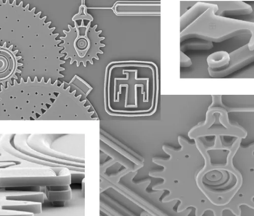 FIGURE 3.16 Rack and pinion drive, gear reduction system fabricated in SUMMiT Ve.
