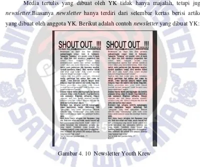 Gambar 4. 10 Newsletter Youth Krew 