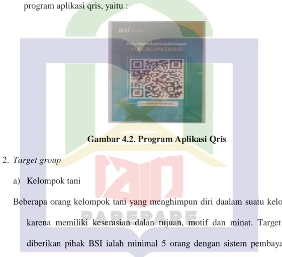 Gambar 4.2. Program Aplikasi Qris  2.  Target group 