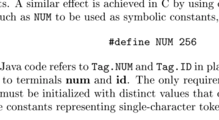Figure 2.33: Subclasses Num and Word of Token
