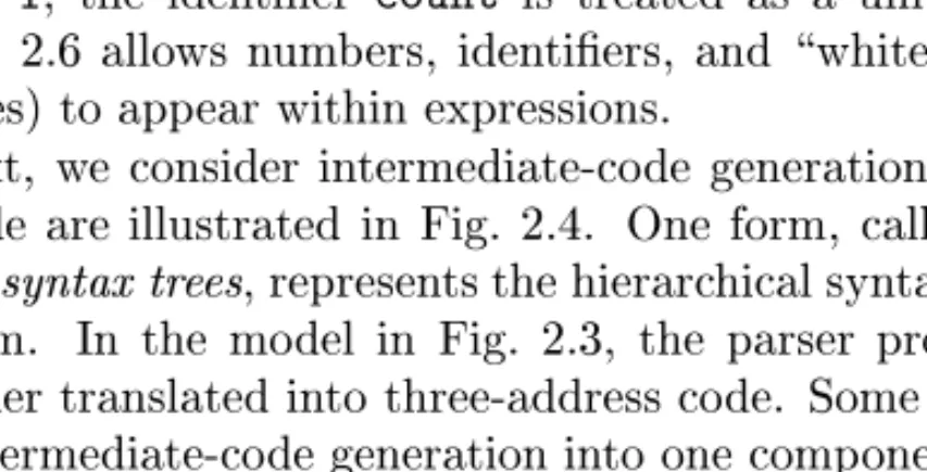 Figure 2.4: Intermediate code for \ do i = i + 1; while ( a[i] < v); "