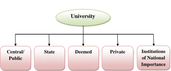 Figure 1.1-Types of Universities 