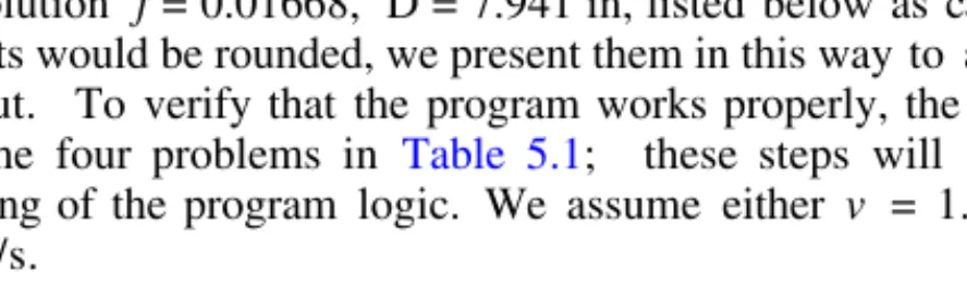 Table 5.1  Test Problems