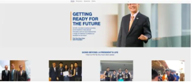 Figure 1. The NUS ‗message from president‘ (captured  2 August 2020) 