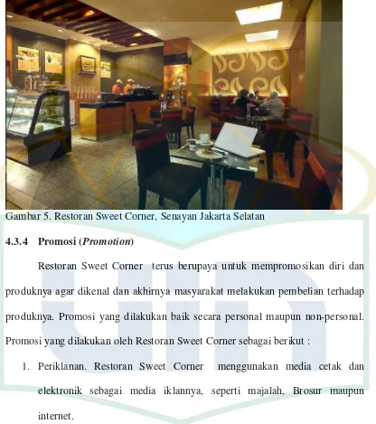 Gambar 5. Restoran Sweet Corner, Senayan Jakarta Selatan 