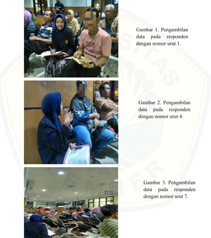 Gambar  1.  Pengambilan  data  pada  responden  dengan nomor urut 1. 