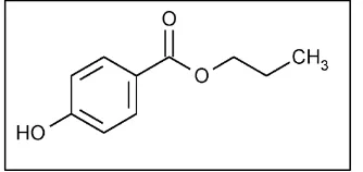 Gambar 2.7 Struktur metil paraben 