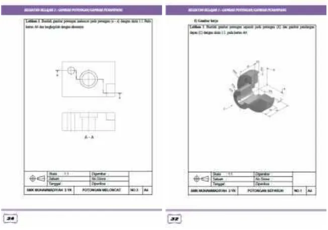 Gambar 4.3. Desain tugas untuk siswa menggunakan autodeskinventor professional 2013