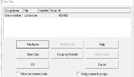 Gambar 2. 8 Membuka data file dalam AMOS 