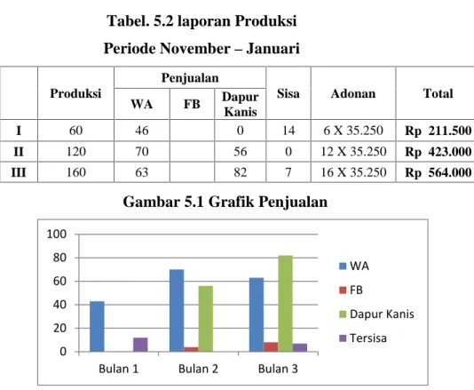 Gambar 5.1 Grafik Penjualan