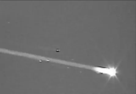 Figure 3.6. Columbia breaking up, courtesy NASA. 