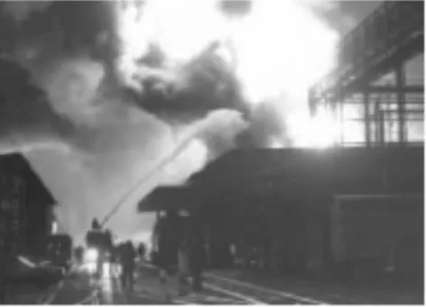 Figure 3.27. Sandoz Warehouse firefighting efforts, source (CCPS, 2008) 