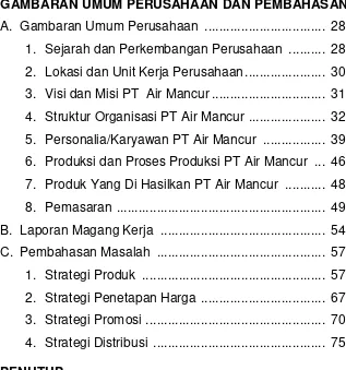 GAMBARAN UMUM PERUSAHAAN DAN PEMBAHASAN 