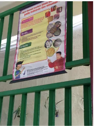 Gambar Lampiran 5. Poster bahaya bahan tambahan pangan di dalam Kantin  Sekolah 