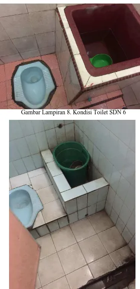 Gambar Lampiran 8. Kondisi Toilet SDN 6 