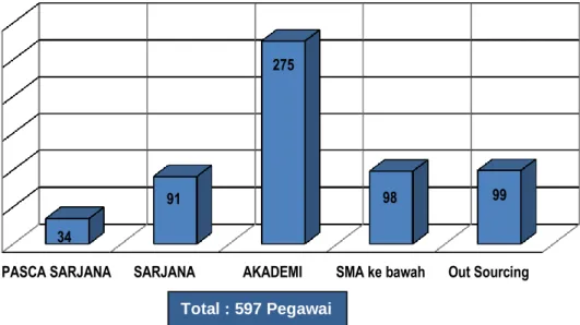 Grafik 2.2.   Distribusi PNS RS Paru dr. Ario Wirawan Salatiga                  Menurut Golongan, 2018 