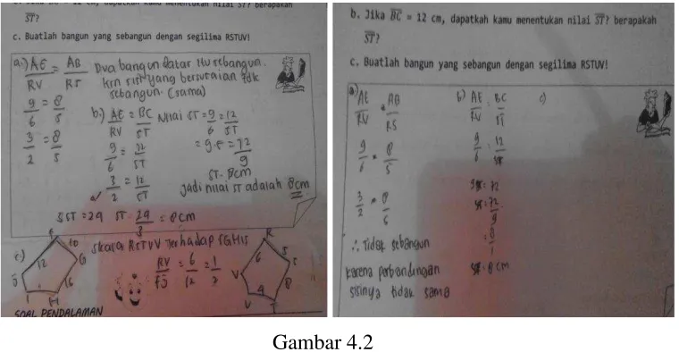 Gambar 4.2 Perbandingan Hasil Pekerjaan Kelompok 