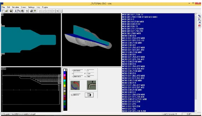 Gambar 4.1. Representasi tampilan program CNC simulator 