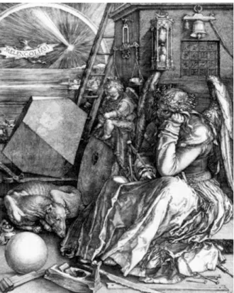 Abb. 1.9 Kupferstich Melencolia I von Albrecht Dürer (© Internationale Tage Ingelheim)
