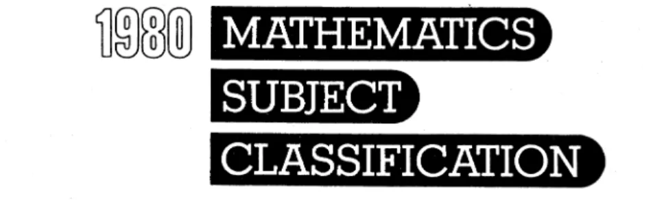 Abb. 2.1 Einteilung der Mathematik in 60 Klassen