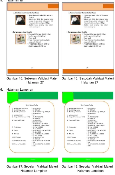 Gambar 15. Sebelum Validasi Materi 