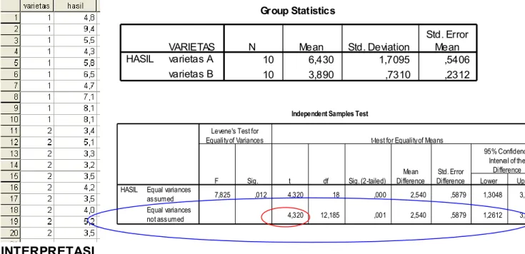 1. Tabel Group Statistic 