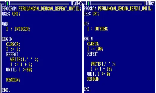 Gambar 6.6 Program Repeat Until 