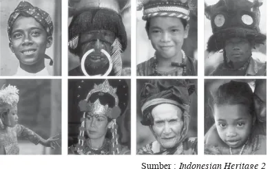 Gambar 1.1 Berbagai  suku bangsa di Indone-