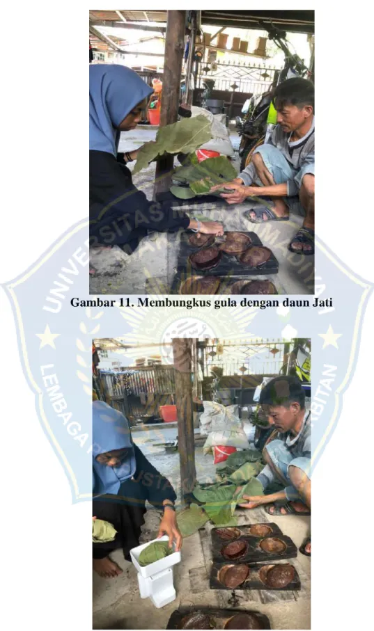 Gambar 12. Menimbang Gula Aren 