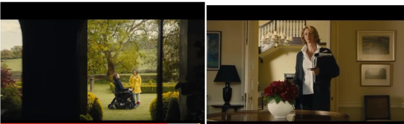 Gambar 6 dan 7. Ibu Will melihat Will sudah mau ke luar dari kamar  https://www.youtube.com/watch?v=CJl8izGH4oc 