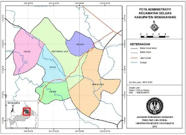 Gambar 3. Peta Administratif Kecamatan Seluas 