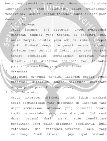 Gambar 1.1.1. Studi Lapangan