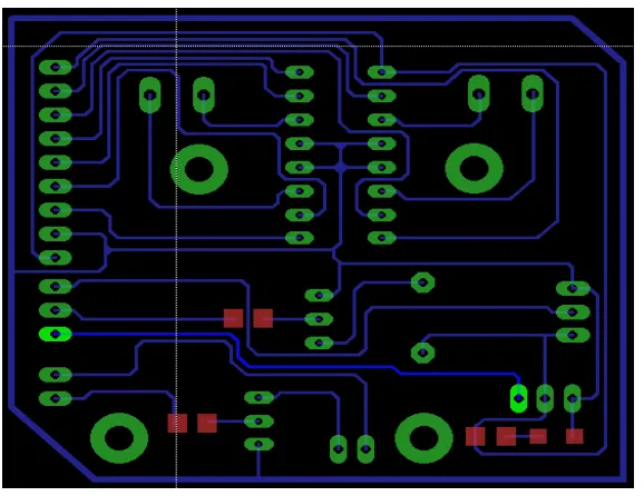 Gambar 3.11 Layout PCB 