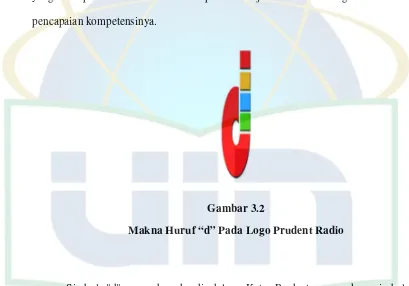 Makna Huruf “d” Pada Logo Prudent RadioGambar 3.2  