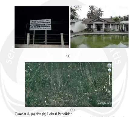 Gambar 8. (a) dan (b) Lokasi Penelitian Keterangan :  Jarak dari UPTD ke Depan Kraton (ujung jalan Malioboro) : 17.03 Km