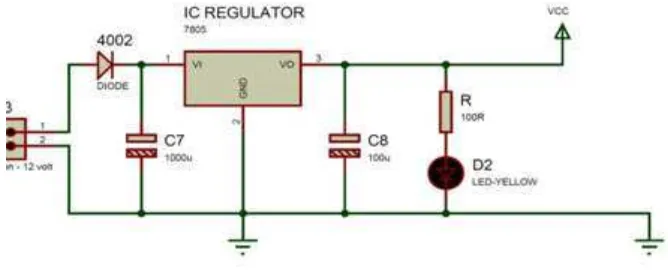 Gambar 3.7.SkematikRangkaianPower Supply (PSA) 