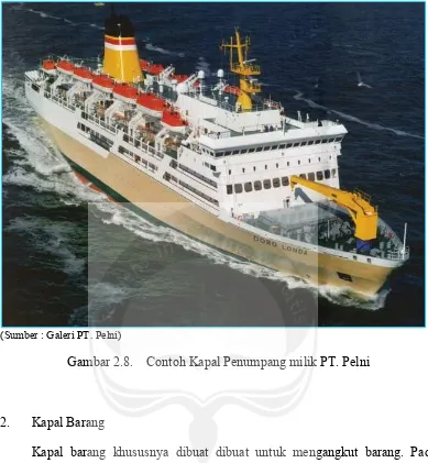 Gambar 2.8. Contoh Kapal Penumpang milik PT. Pelni 