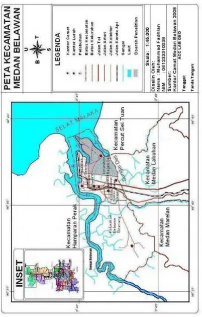 Gambar 2 Peta Kecamatan Medan Belawan