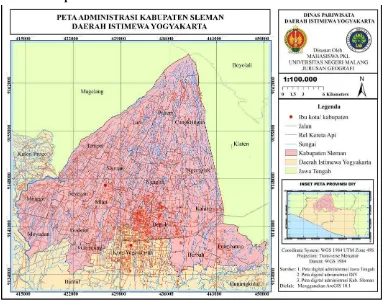 Gambar 4.4. Peta Administrasi Kabupaten Sleman 