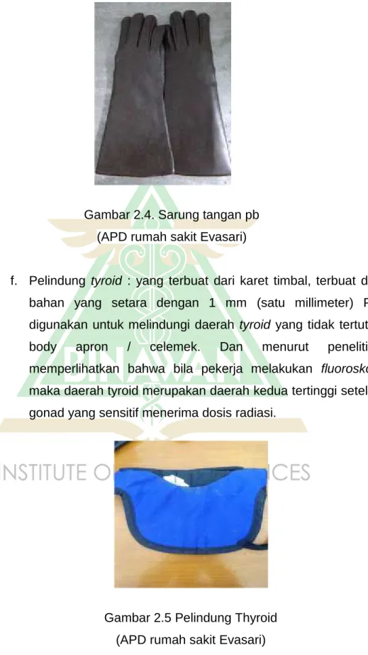 Gambar 2.5 Pelindung Thyroid (APD rumah sakit Evasari)