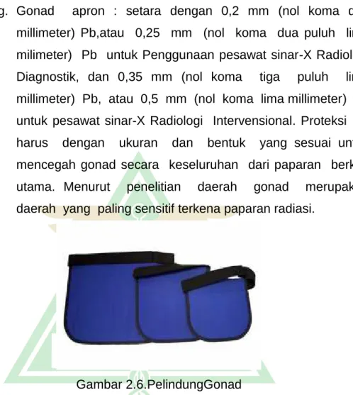 Gambar 2.6.PelindungGonad